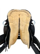 17 Inch Used Circle Y High Horse Rosebud Cordura Trail Saddle 6918 Wide Tree