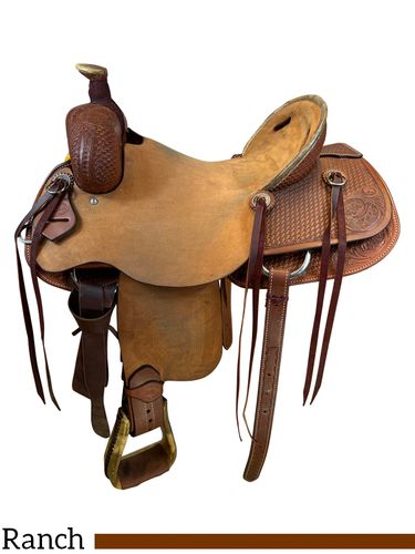 17 Inch Used HR Saddlery Ranch Saddle *Free Shipping*