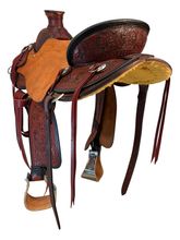 SOLD 2025/09/02e  17 Inch Used HR Hud Roberts Saddlery Wade Ranch Saddle