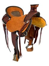 SOLD 2025/09/02e  17 Inch Used HR Hud Roberts Saddlery Wade Ranch Saddle