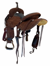 SOLD 2026/04/13   17 Inch Used Jeff Smith Cutting Saddle Wide Tree