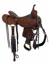 SOLD 2026/04/13   17 Inch Used Jeff Smith Cutting Saddle Wide Tree