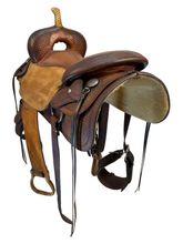 17 Inch Used Jim McNulty Maker Cutting Saddle Medium Tree