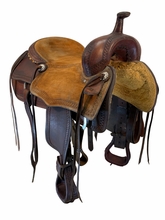 17 Inch Used Martin Saddlery Cutting Saddle Wide Tree
