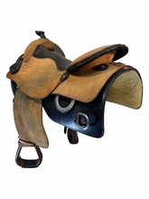 17 Inch Used Miguel Aguilar Training Saddle Wide Tree