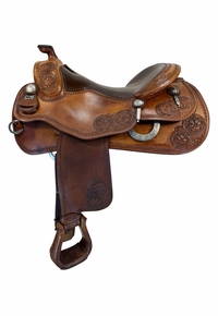 17 Inch Used Pards Western Shop Reining Saddle Wide Tree