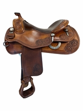 17 Inch Used Pards Western Shop Reining Saddle Wide Tree