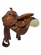 17 Inch Used Pards Western Shop Reining Saddle Wide Tree