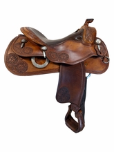 17 Inch Used Pards Western Shop Reining Saddle Wide Tree