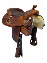 17 Inch Used Pards Western Shop Reining Saddle Wide Tree