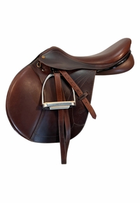 17 Inch Used Pessoa Tom Boy Jumping Saddle S7800
