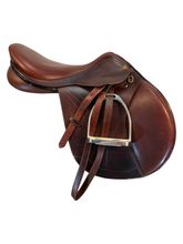 SOLD 2025/09/23ct 17 Inch Used Pessoa Tom Boy Jumping Saddle S7800