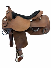 17 Inch Used Rocking R Trainer Saddle Medium Tree 1300