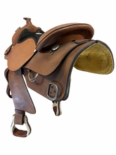 17 Inch Used Rocking R Trainer Saddle Medium Tree 1300