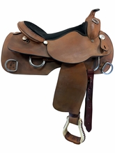 17 Inch Used Rocking R Trainer Saddle Medium Tree 1300