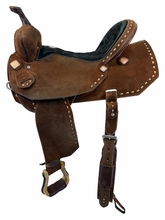 17 Inch Used Shiloh Saddlery Barrel Saddle Extra Wide Tree Jorden Peterson Contender