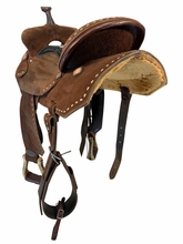 17 Inch Used Shiloh Saddlery Barrel Saddle Extra Wide Tree Jorden Peterson Contender