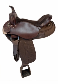 17 Inch Used South Bend Pawnee Cordura Trail Saddle X Wide Tree 2900