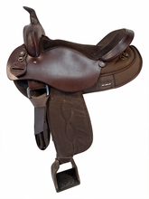 17 Inch Used South Bend Pawnee Cordura Trail Saddle X Wide Tree 2900