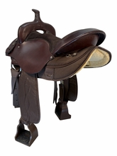 17 Inch Used South Bend Pawnee Cordura Trail Saddle X Wide Tree 2900