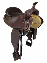 17 Inch Used South Bend Pawnee Cordura Trail Saddle X Wide Tree 2900