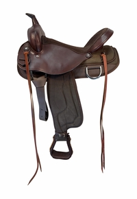 17 Inch Used South Bend Saddle Co. Cordura Lady Trail Saddle Wide Tree 2000