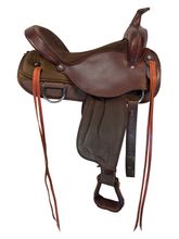 17 Inch Used South Bend Saddle Co. Cordura Lady Trail Saddle Wide Tree 2000