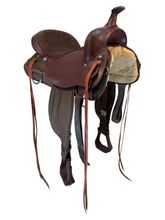 17 Inch Used South Bend Saddle Co. Cordura Lady Trail Saddle Wide Tree 2000