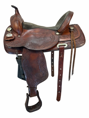 17 Inch Used TexTan Trail Saddle