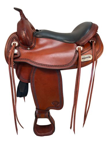 17 Inch Used TexTan Trail Saddle 292
