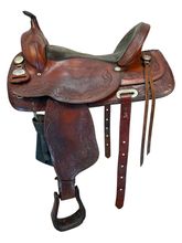 17 Inch Used TexTan Trail Saddle