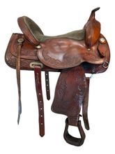 17 Inch Used TexTan Trail Saddle