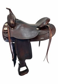 17 Inch Used TexTan Trail Saddle