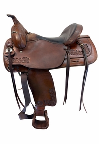 17 Inch Used TexTan Trail Saddle Medium Flex Tree