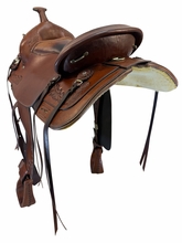 17 Inch Used TexTan Trail Saddle Medium Flex Tree