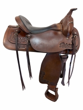 17 Inch Used TexTan Trail Saddle Medium Flex Tree