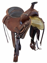 17 Inch Used TexTan Trail Saddle Medium Flex Tree