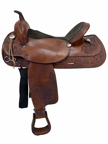 17 Inch Used TexTan Trail Saddle Medium Tree