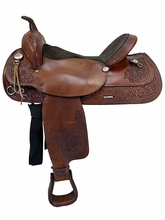 17 Inch Used TexTan Trail Saddle Medium Tree