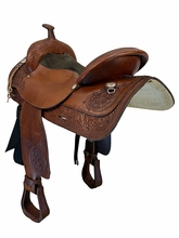 17 Inch Used TexTan Trail Saddle Medium Tree
