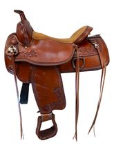 17 Inch Used TexTan Trail Saddle Wide Tree