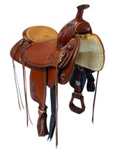 17 Inch Used TexTan Trail Saddle Wide Tree
