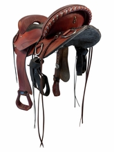 17 Inch Used Wyoming Saddlery Endurance Saddle Wide Flex Tree