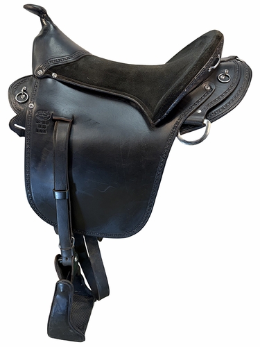 18.5Inch Used Double Creek Trail Saddle X Wide Tree