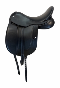 18.5Inch Used Equine Inspired Frank Baines Dressage Saddle Medium Tree Aires de Haute