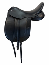 18.5Inch Used Equine Inspired Frank Baines Dressage Saddle Medium Tree Aires de Haute