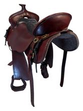 18.5Inch Used Tucker Black Mountain Gaited Trail Saddle Medium Tree 261