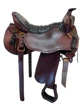 18.5Inch Used Tucker Black Mountain Gaited Trail Saddle Medium Tree 261