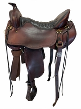 18.5Inch Used Tucker Black Mountain Trail Saddle Medium Tree 261