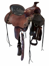 18.5Inch Used Tucker Black Mountain Trail Saddle Wide Tree 261